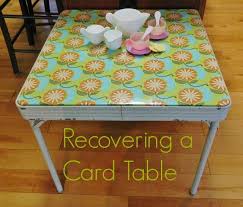 Covering A Card Table Table Cards Kids Folding Table Oil Cloth
