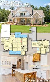 Plan 710095btz 4 Bed Modern Farmhouse Plan With Large Bonus Room Modern Farmhouse Plans House Plans Farmhouse New House Plans