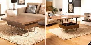 Birch plywood, ash veneer, stain. More Functions In A Compact Design Convertible Coffee Tables