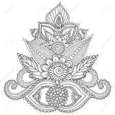 Maybe you would like to learn more about one of these? Coloring Pages For Adults Henna Mehndi Doodles Abstract Floral Royalty Free Cliparts Vectors And Stock Illustration Image 55511561