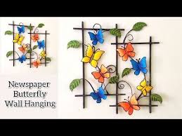 Diy wall hangings are perfect for frugal homemakers who want to decorate their home while trying place it over your bed's headboard to add a (faux) luxurious accent to your bedroom decor, or you bond with your kids over this craft paper wall hanging project that is sure to perk up any bare walls. Diy Wall Hanging Craft Ideas Newspaper Wall Decoration Ideas Home Decoration Room Decorati Diy Wall Hanging Crafts Paper Decorations Diy Wall Hanging Diy
