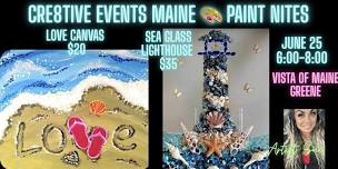 Paint Night-Sea Glass Lighthouse or Love...