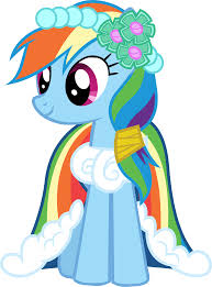 Rainbow Wedding Dress My Little Pony Characters My Little Pony Wallpaper Rainbow Dash