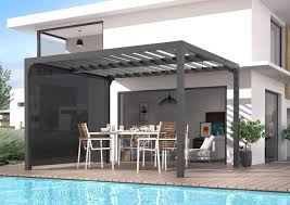 Toile pour pergola leroy merlin. Store Pvc Per 3630 R30 Gris L 280 X L 220 Cm Leroy Merlin