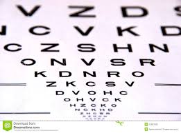 eye chart test stock photo image of check letter eyesight