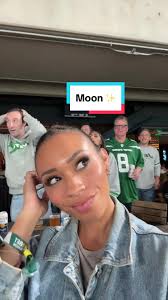 Thank you for having us @New York Jets !!! But also the moon is really  mooning tonight #nfl #libra