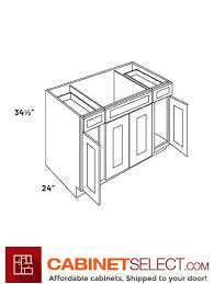 The worse part about kitchen renovation is being without water! L10 Sb60 Luxor White Combinatio 60 Sink Base Cabinet With Three Doors And Two Drawers Cabinetselect Com