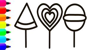 564x730 lollipop coloring pages lollipop pictures to color drawn lollipop. How To Draw Glitter Heart Lollipops L Super Glitter Lollipops Coloring Page Youtube