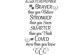 You are braver than you believe, stronger than you seem and smarter than you think. Pin On Am Digital Designs