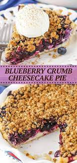 Blueberry Crumb Cheesecake Pie Blueberry Dessert Recipe Recipe Blueberry Desserts Blueberry Desserts Recipes Dessert Recipes