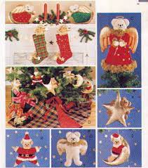 Mccalls 234 Aka Mccalls 773 A Beary Christmas Bear Christmas Stocking Bear Tree Skirt Mantel Bears Bear Tree To Stocking Ornament Christmas Angels Crafts