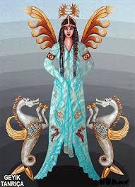 Turk Mitolojisinde One Cikan 37 Tanri Tanrica Ve Figur Shaman Symbols Turkish Art Winged Horse