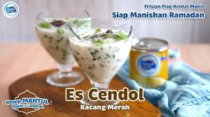 Hai semua, sis nak kongsikan lagi resipi membuat air koktail yang sedap sangat. Resep Es Cendol Kacang Merah Frisian Flag Indonesia