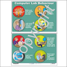 Computer Lab Behavior Wall Chart Promonis