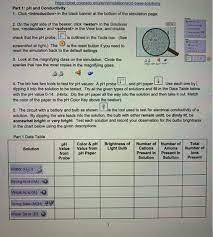 Phet acid base solutions answers given acids or bases at the same concentration, demonstrate understanding of acid and base strength by: Question Chegg Com