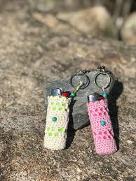 Crochet Lighter Holder Keychain Handmade Boho Hippie Etsy In 2021 Crochet Keychain Pattern Quick Crochet Projects Crochet Rug Patterns