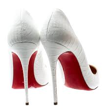 Christian Louboutin White Crocodile Leather So Kate Pointed Toe Pumps Size 38 5 Christian Louboutin Tlc