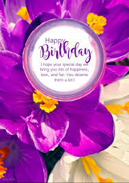 Wish someone with these beautiful flowers. Happy Birthday Greeting Card Flowers Sky Din Template Postermywall