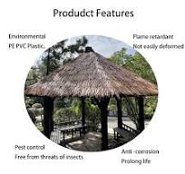 Amazon.com: Pealihuy Straw Roof Thatch Tiki Bar Roof Palm ...