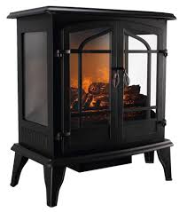Choose from a traditional or more contemporary look, both with realistic flame effects. 25 1400 Watt Electric Fireplace Stove Heater Transitional Freestanding Stoves By Onebigoutlet Houzz
