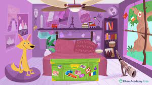 .kids child play room purple lavender home interior dollhouse mini backdrop fun free motion graphic zoom background cartoon doodle drawing animated vj loop royalty free video from vecteezy.com with music from the youtube audio library perfect for your youtube channel, website. Downloadable Zoom Backgrounds With Khan Kids Characters Khan Academy