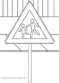 Zeige auf ein verkehrsschild und lasse die kinder ihre bedeutung nennen. Verkehrszeichen Kinder Malvorlage Kostenlose Ausmalbilder