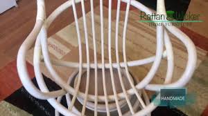 Related:vintage rattan swivel chair wicker swivel chair. Rattan Wicker Swivel Rocking Chair Model David White Wash Color With Cushion Designer Handmade Youtube