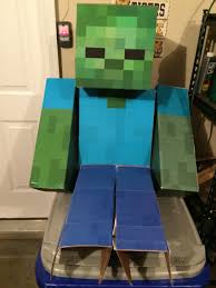 Zombie Ready To Terrorize Minecraft Halloween Costume Minecraft Costumes Zombie Costume Diy