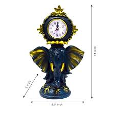 Give someone the gift of relaxation this christmas. M M Elephant Head With Round Clock Gift Article