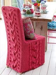 Maybe you would like to learn more about one of these? Whoa I Don T Have Nearly The Knitting Skills For This Really Lovely Though Home Chair Cover Knit Decor