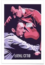 Fight club the home of the alternative movie poster. Fight Club Poster Juniqe