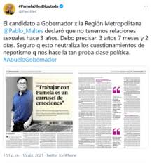 ❤ @arte.pablomaltese @2mas7producciones mis redes ❤ linktr.ee/pablo.maltese. Pamela Jiles Corrige A Pablo Maltes Son Tres Anos Y 7 Meses El Diario De Latinoamerica