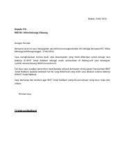 Simak ketentuannya pada contoh surat pengunduran diri kerja di bawah ini! 356117912 Surat Pengunduran Diri Docx Kepada Yth Kepala Dinas Kesehatan Kota Tual Di Tempat Dengan Hormat Dengan Surat Ini Saya Selaku Kepala Course Hero