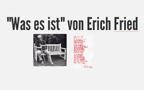 Mai 1921 in wien geboren. Was Es Ist Erich Fried By Lea Humann