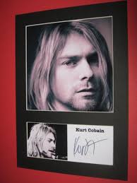 Kurt Cobain signed Lance Mercer 17x22 inch photo + COA Nirvana 1991  photograph