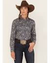 Roper Women's Paisley Print Long Sleeve Snap Western Shirt | The ...