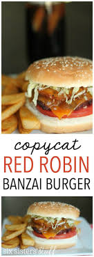 Black And Bleu Burger Red Robin Recipe Copycat Red Robin Banzai Burger Recipe In 2020 Burger Recipes Dinner Sandwiches Food Recipes