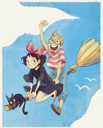 Kiki Kiki Ghibli Tombo Kikisdeliveryservice Painting Drawing Fanart Movie Flying Sky Witch Studio Ghibli Movies Studio Ghibli Ghibli