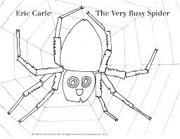Eric Carle Very Busy Spider Coloring Page In 2020 The Very Busy Spider Spider Coloring Page Eric Carle Activities