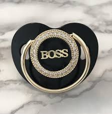 New Hugo Boss Inspired Fashion Glam Pacifier Baby