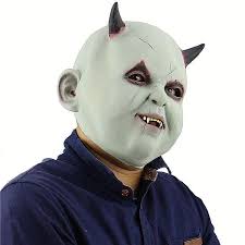 Evil Baby Devil Mask Halloween Fancy Dress Costume
