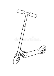 Choose the coloring page of the motorbike you want to paint, print and paint for your enjoyment. Scooter Toys Black And White Lineart Drawing Illustration Hand Drawn Coloring Pages Lineart Illustration In Black And White Stock Illustration Illustration Of Linear Toddler 174996972