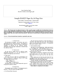 The title, abstract, and keywords are one of the most important elements to publication success. Doc Sample Ijaseit Paper For A4 Page Size Please Leave The Space Above The Title Empty The Space Is Intentionally Spared For The Journal Title Rena Yunita Academia Edu