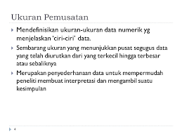 Ukuran Pemusatan Mk Statistik Mam 4137 3 Sks 3 0 Ppt Download