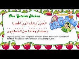 Pastinya makanan tersebut harus didapatkan secara halal. Doa Sesudah Makan Dan Artinya Youtube
