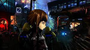 Cyberpunk Anime Serial Experiments Lain Traffic Fantasy Art Cyberpunk Anime Citylights Cyberpunk Cyberpunk Anime Widescreen Wallpaper