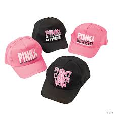 A ll of our product will send. Breast Cancer Awareness Baseball Hat Assortment Oriental Trading