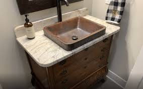 How To Make An Unique Bathroom Vanity Kowalski Granite Quartz In 2020 Unique Bathroom Vanity Bathroom Vanity Unique Bathroom
