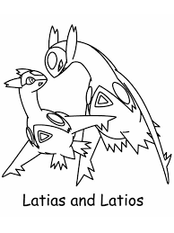 Explore 623989 free printable coloring pages for your kids and adults. Pokemon Latias And Latios Coloring Page Drawing Free Image Download
