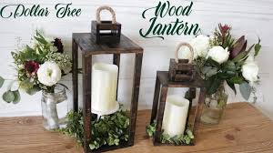 Real ones would have been very expensive and would have wilted before the ceremony even started due. Dollar Tree Diy Real Wood Lantern Youtube